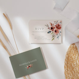 RSVP-Karte für die Darstellung der grünen Eleganti RSVP Karte