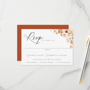 RSVP-Karte für die Frühlingsblütenwahl RSVP Karte