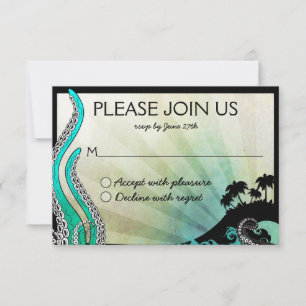 RSVP-Karte für die Hochzeit in Urlaubsort von Offb RSVP Karte