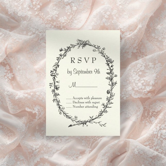 RSVP-Karte für die Hochzeit von Elfenbein RSVP Karte (Von Creator hochgeladen)