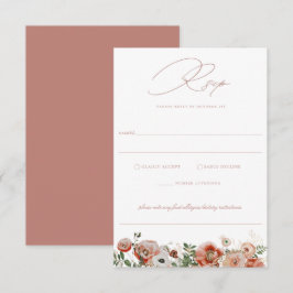 RSVP-Karte für dutzende Rose RSVP Karte