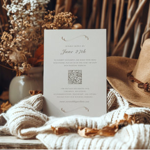 RSVP-Karte für Foto/Details Fall Elfenbeinküste & Einladung