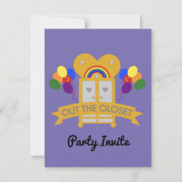 RSVP-Karte für Gay Party