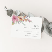 RSVP-Karte für gestrichene Blöcke