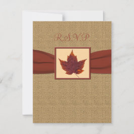 RSVP-Karte für Herbstleaf RSVP Karte