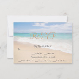 RSVP-Karte für Hochzeiten am Strand RSVP Karte