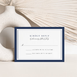RSVP-Karte für Hochzeiten an der frischen und weiß RSVP Karte