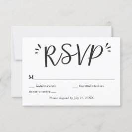 RSVP-Karte für Hochzeiten Einladung