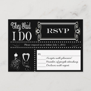 RSVP-Karte für Hochzeitskatalog RSVP Karte