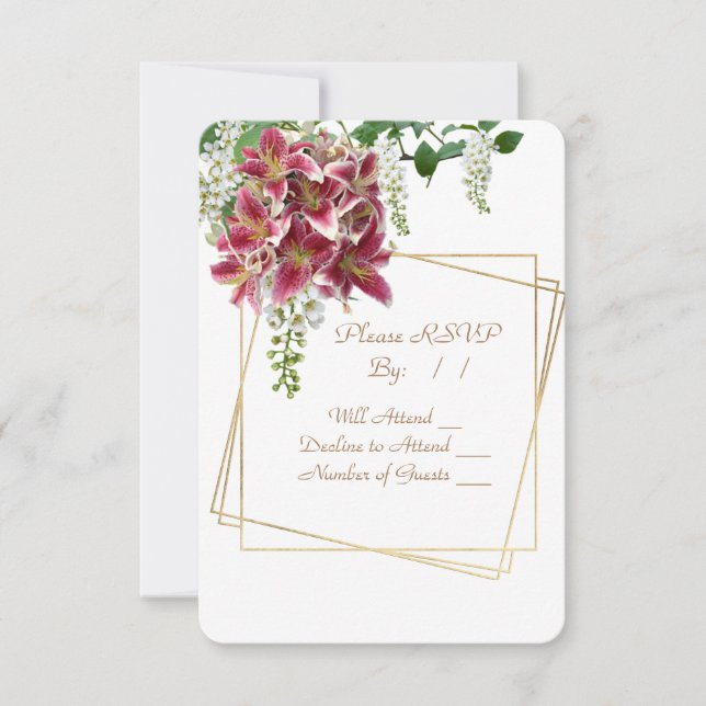 RSVP-Karte für Hochzeitssänger (Vorderseite)