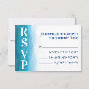 RSVP-Karte für Hochzeitsszenarien RSVP Karte