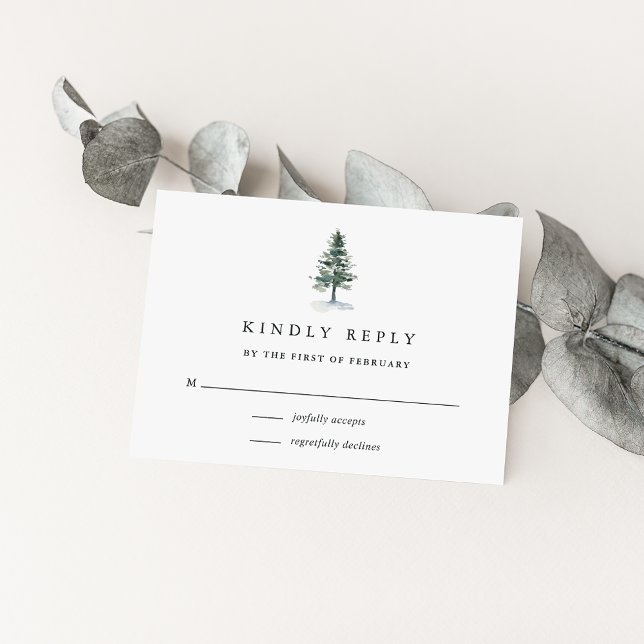 RSVP-Karte für Holzhütten RSVP Karte (Von Creator hochgeladen)