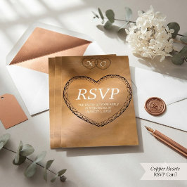 RSVP-Karte für Kupferdraht RSVP Karte