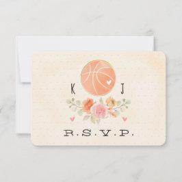 RSVP-Karte für Liebe und Basketball RSVP Karte