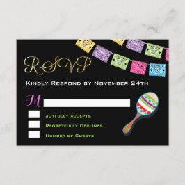 RSVP-Karte für Mexikanische Hochzeiten RSVP Karte