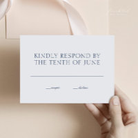 RSVP-Karte für Minimalistische Hochzeiten | Modern