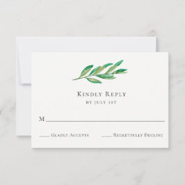 RSVP-Karte für Olive Branch Wedding RSVP Karte