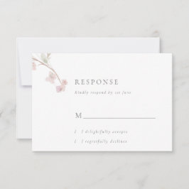 RSVP-Karte für romantische Blütenblütenblüten RSVP Karte