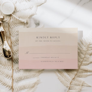 RSVP-Karte für Rosa Sand RSVP Karte