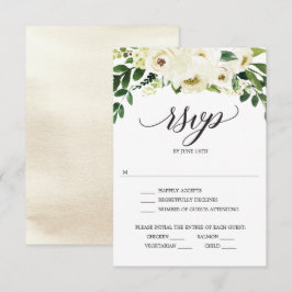 RSVP-Karte für Roses Wedding Einladung