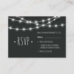 RSVP-Karte für Shabby Chicen Begleitkarte
