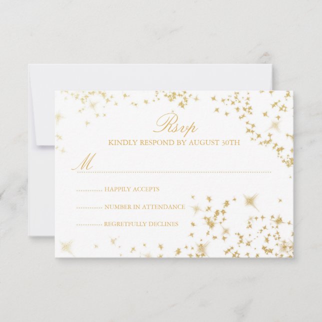 RSVP-Karte für Startnächte RSVP Karte (Vorderseite)