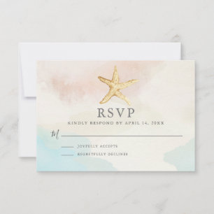 RSVP-Karte für Strand RSVP Karte