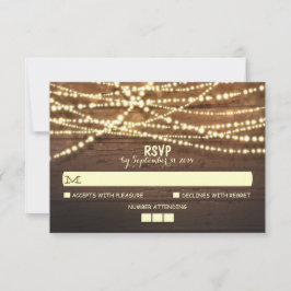RSVP-Karte für String Lights Holding RSVP Karte