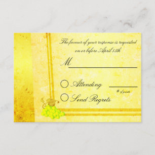 RSVP-Karte für Weißweinweine RSVP Karte
