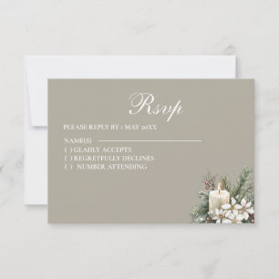 RSVP-Karte für Winter RSVP Karte