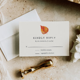RSVP-Karte im Herbst RSVP Karte