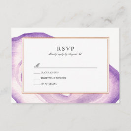 RSVP-Karte | Lavendel RSVP Karte