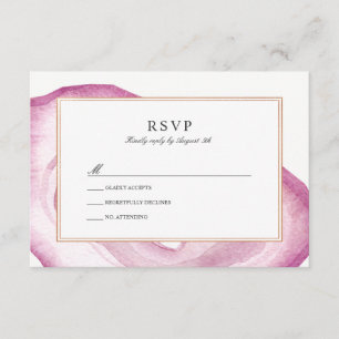 RSVP-Karte Mauve Pink RSVP Karte