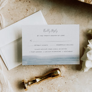 RSVP-Karte mit Auswahl zum Essen RSVP Karte
