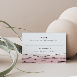 RSVP-Karte mit Linearblush RSVP Karte