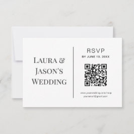 RSVP-Karte mit QR-Code bearbeiten RSVP Karte