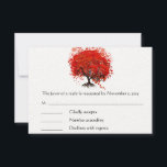 RSVP-Karte mit roter Blüte RSVP Karte<br><div class="desc">Whimsical Elegant Heart Leaf Red Tree UAWG Response Card Einladungen von zazzle Brown Tree Bright Aqua Blue Schriftart Hochzeitseinladung - wenn Sie UAWG gewollt werden, brauchen Sie die 5 x 7-Blume Tree Einladungen und Matching Insert Cards Sehen Sie mehr Whimsical Trees von Sandra- Brown Tree Bright Aqua Blue Schriftart Hochzeitseinladung...</div>