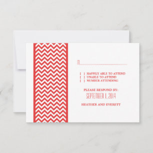 RSVP-Karte mit Zickzack Grenze RSVP Karte