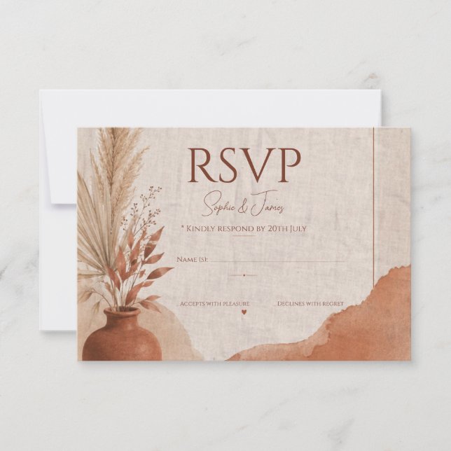 RSVP-Karte RSVP Karte (Vorderseite)