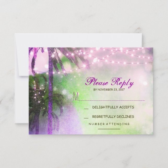 RSVP-Karte RSVP Karte (Vorderseite)