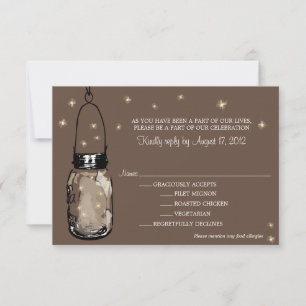 RSVP-Karte Whimsy Glühwürmchen RSVP Karte
