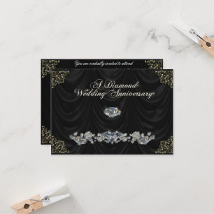 RSVP-Karte zum 60. Hochzeitstag Einladung