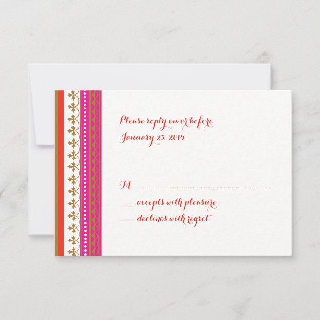 RSVP-Karte zum Thema Marokko RSVP Karte (Vorderseite)