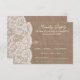 RSVP-Karten der Sammlung Burlap & Lace Wedding RSVP Karte (Vorne/Hinten)