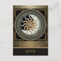 RSVP-Karten der Sun- und Moon Pagan Wheels