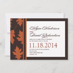 RSVP-Karten fallen Einladung