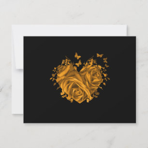 RSVP-Karten für Butterfly Metallic RSVP Karte