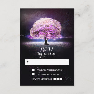 RSVP-Karten für die Baumhochzeit RSVP Karte
