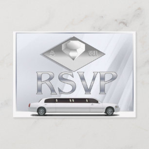 RSVP-Karten für eineiige Hochzeiten Einladung