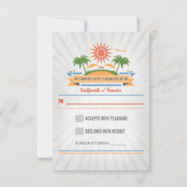 RSVP-Karten für Hochzeiten am Strand RSVP Karte
